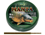 Manta Coated Braid Hooklink brown - 45 Lbs